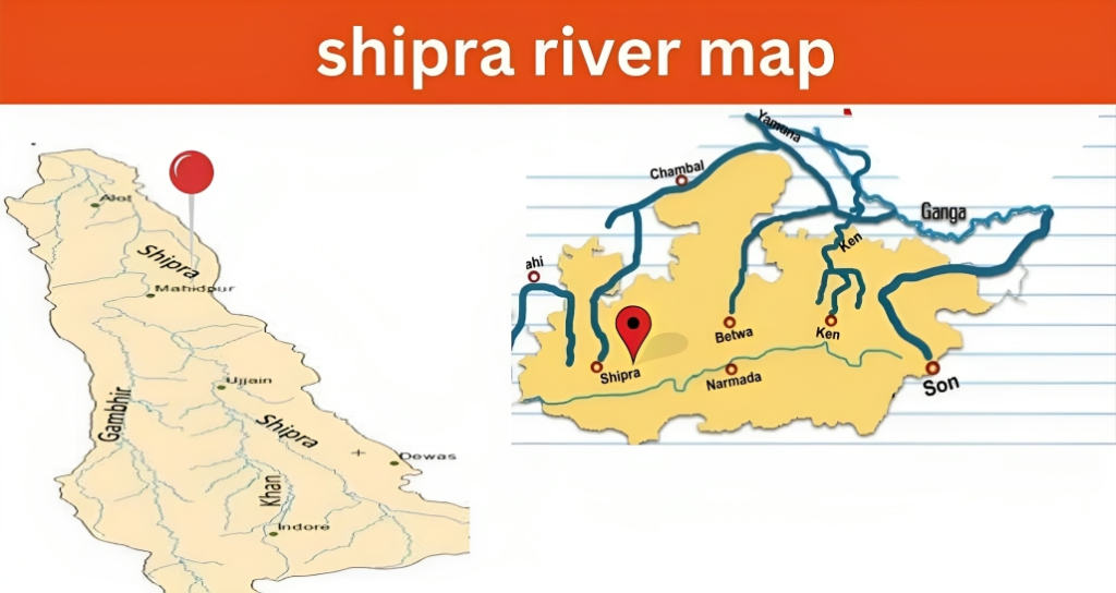 shipra river map