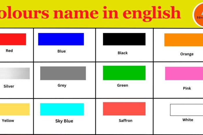50 colours name in hindi and english |50 रंगों के नाम
