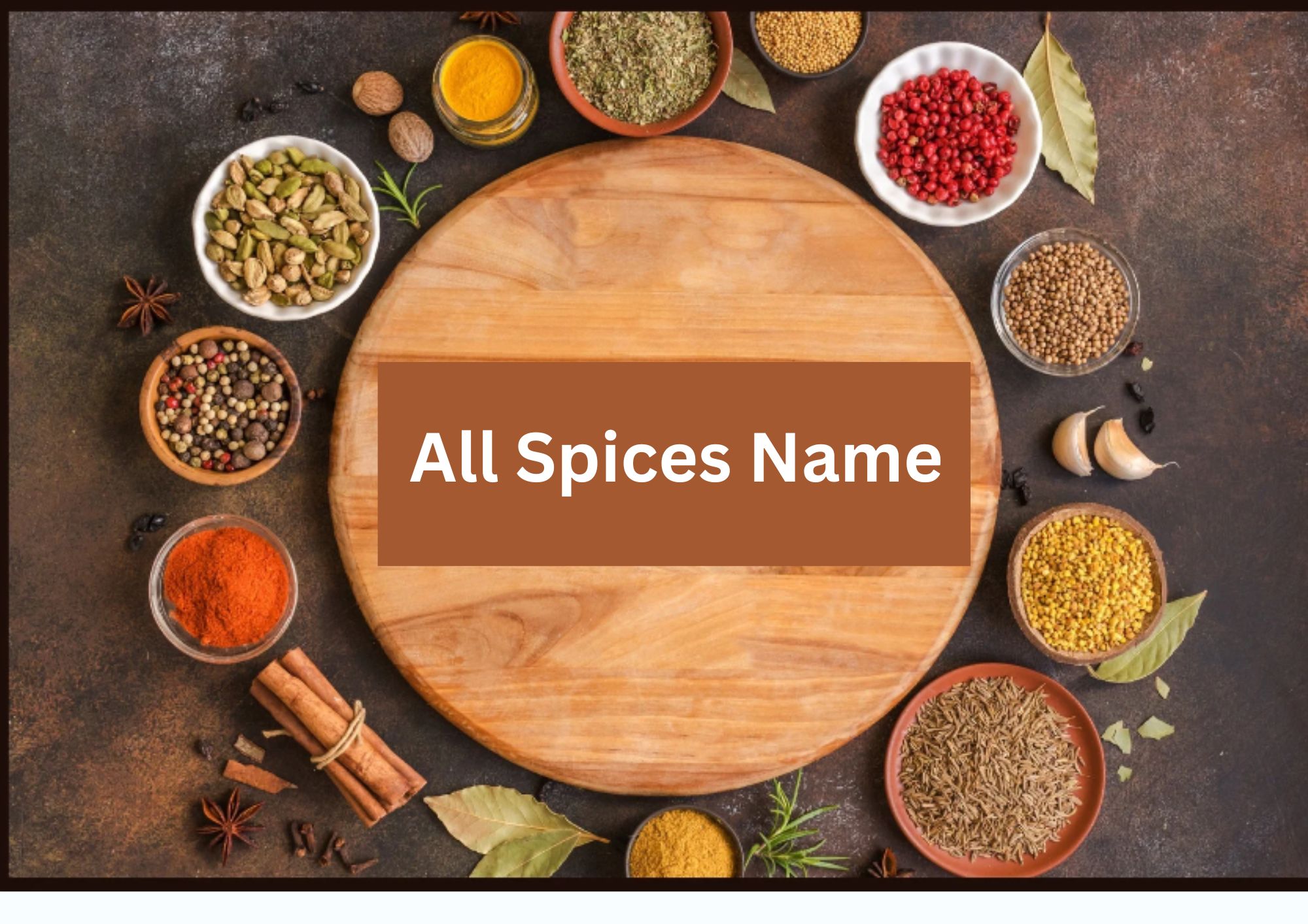 Top 50 Spices Name List In Hindi and English – मसालों के नाम